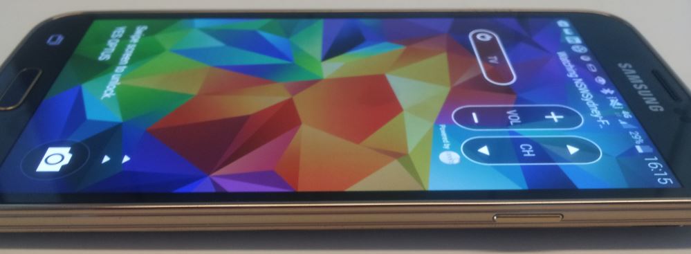 The Samsung Galaxy S5 has Gorilla Glass